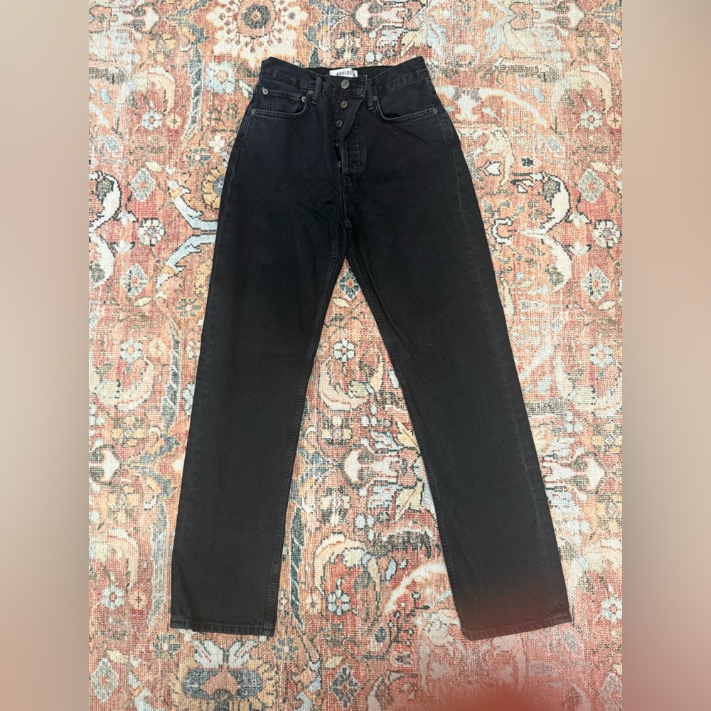 Agolde Black 90s Pinch Waist High Rise Jeans
